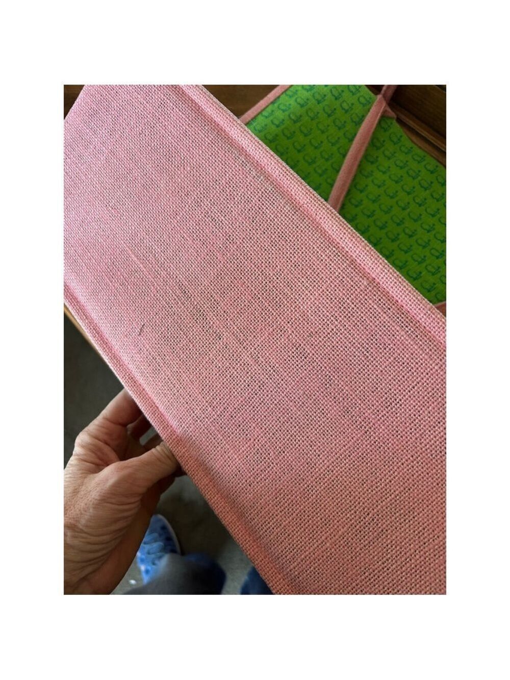 Women's Unbranded Masters Tote Bag, One Size, Green & Pink - Picture 5 of 6